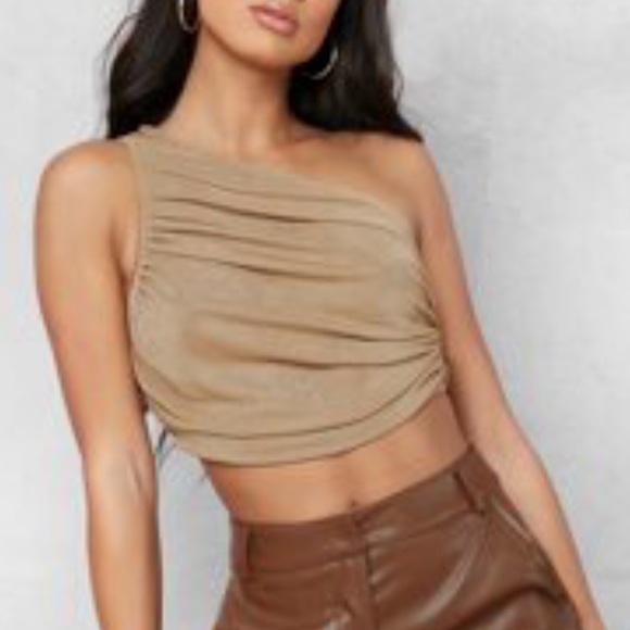 One Shoulder Shimmer Top - Picture 3 of 6